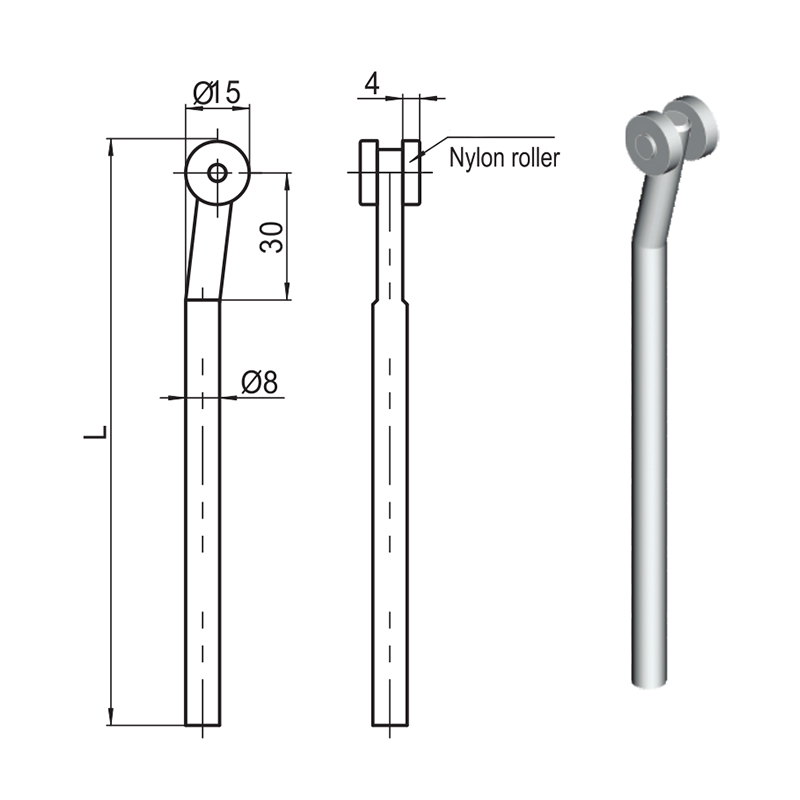 Accessoires de verrouillage de bielle à rouleau en Nylon LG001