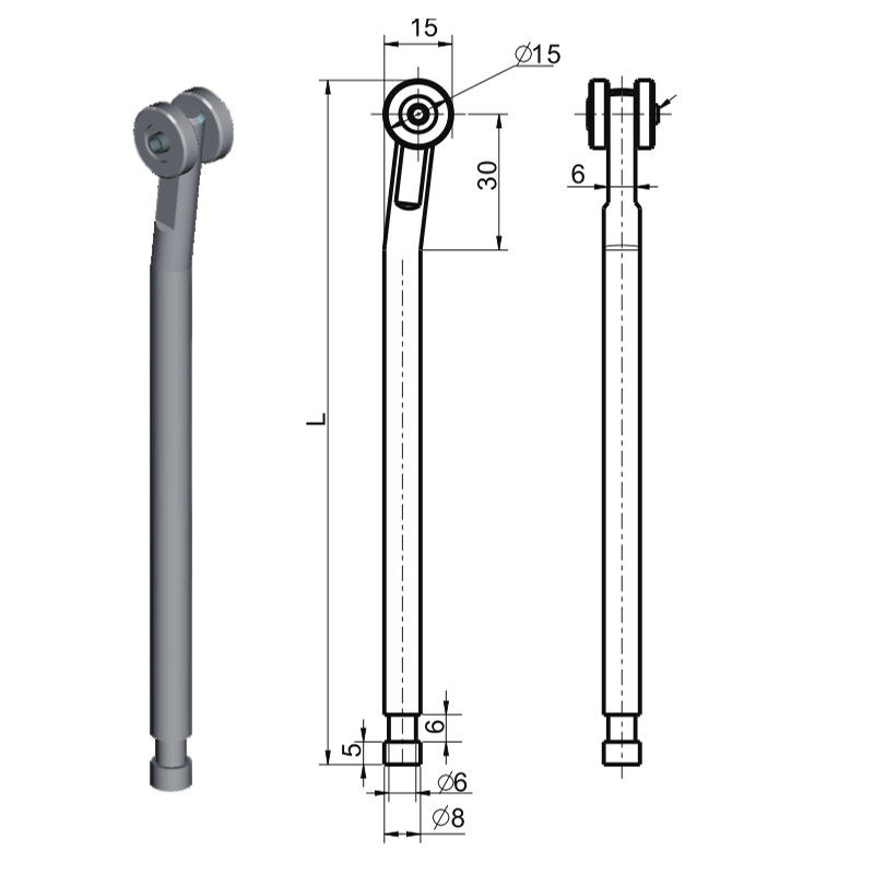 Accessoires de serrure industrielle de bielle LG002A