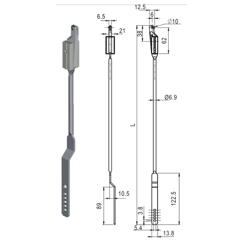 Accessoires de serrure industrielle de bielle LG002-1A