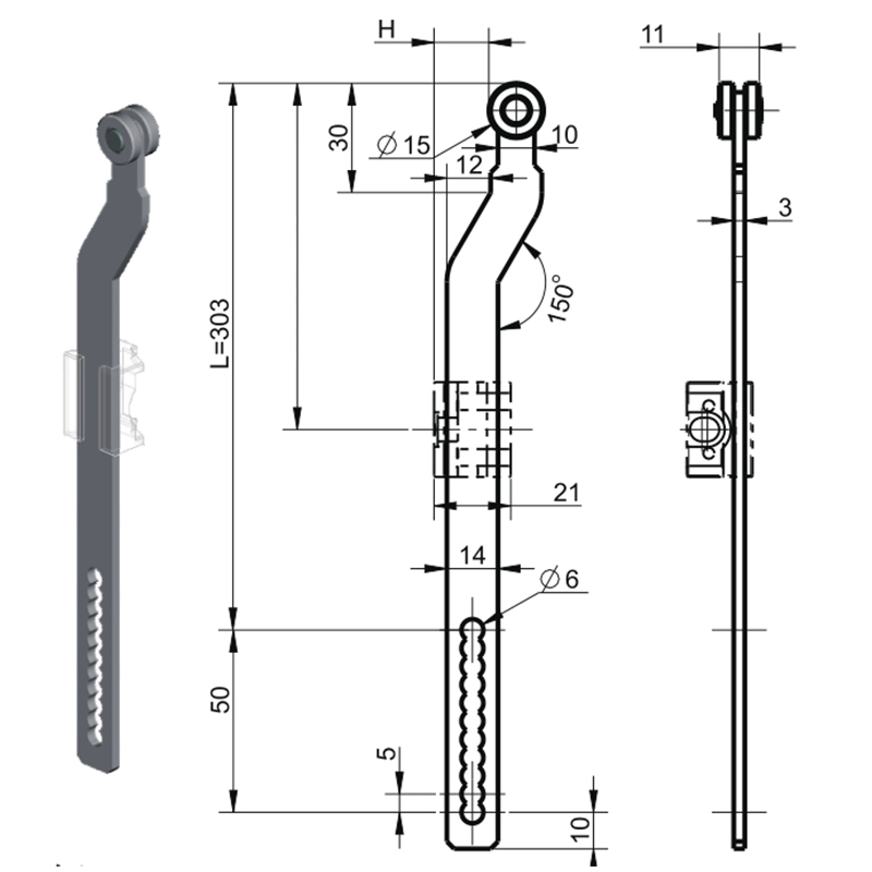 Accessoires de bielle multimodèle LG006-C