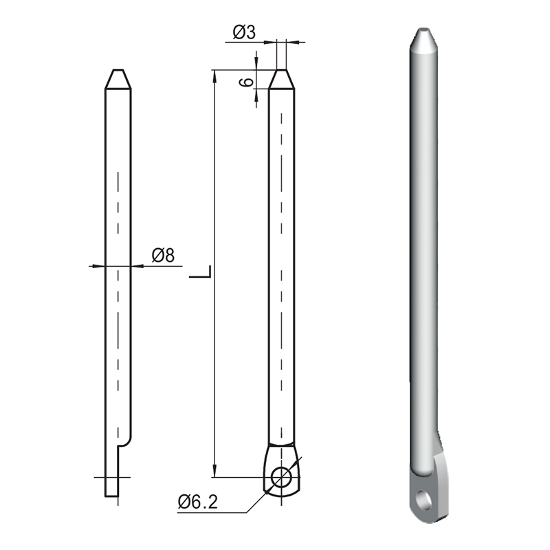 Accessoires industriels de bielle de rouleau en nylon de LG007-A