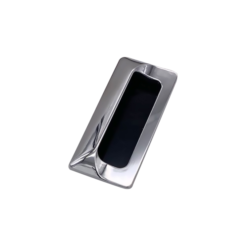 Poignée de porte industrielle en alliage de zinc chromé brillant LS523A